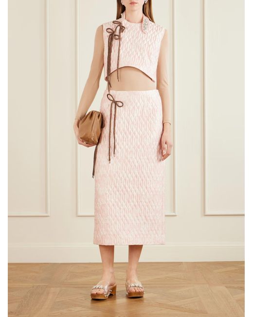 Simone Rocha White Quilted Top