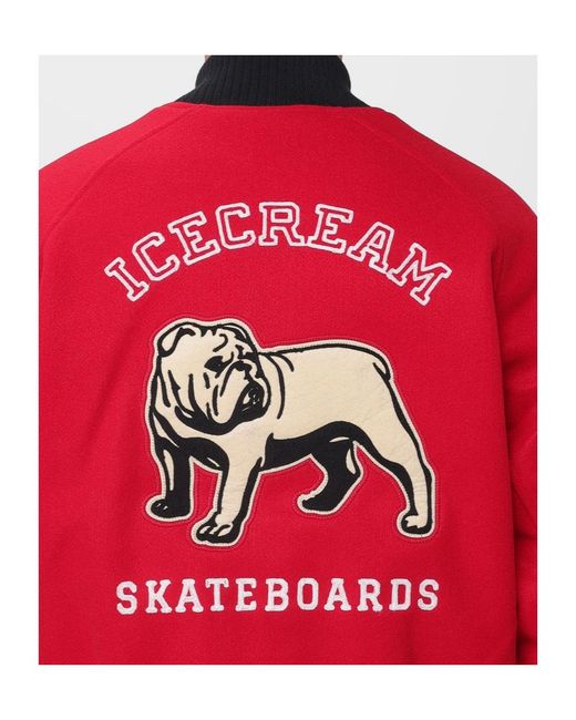 ICECREAM Red Long-Sleeved Casual Jacket for men