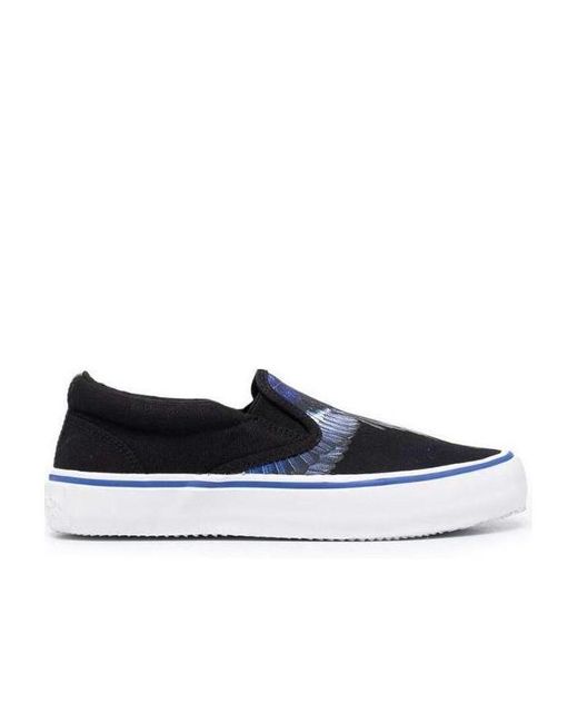 Marcelo Burlon Blue County Of Milan Printed Slip-On Sneakers for men