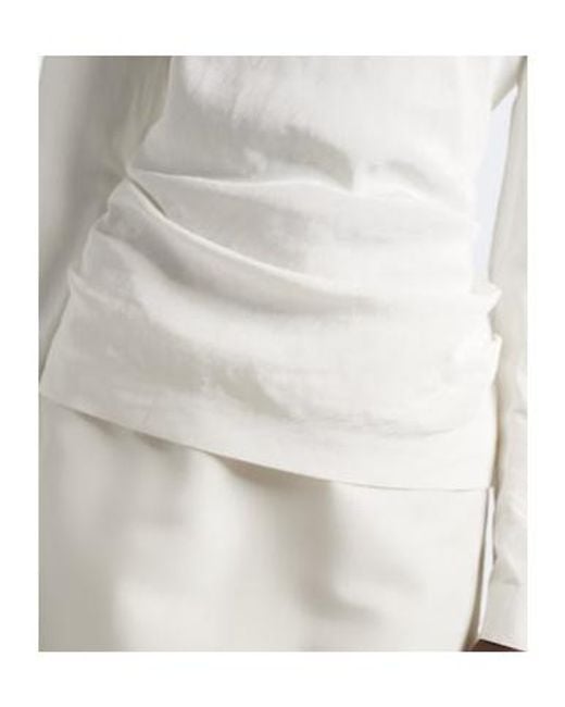 Magda Butrym White Draped Top
