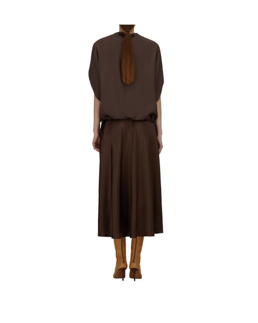 Herno Brown T-Shirts Tops Satin Resort Top