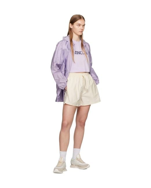 Moncler Purple Filira Drawstring Hooded Jacket