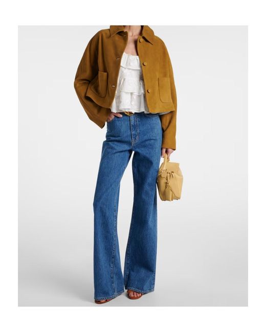 Dorothee Schumacher Brown Button Leather Jacket