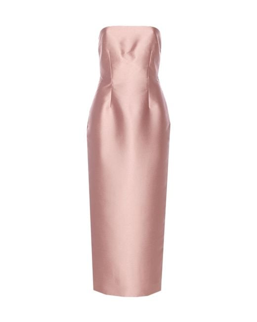 Solace London Pink London Renee Strapless Midaxi Dress