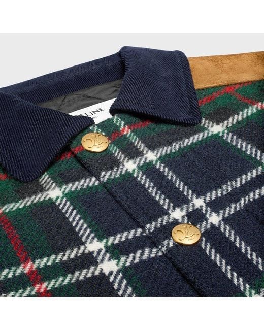 Céline Blue Triomphe Blouson Jacket