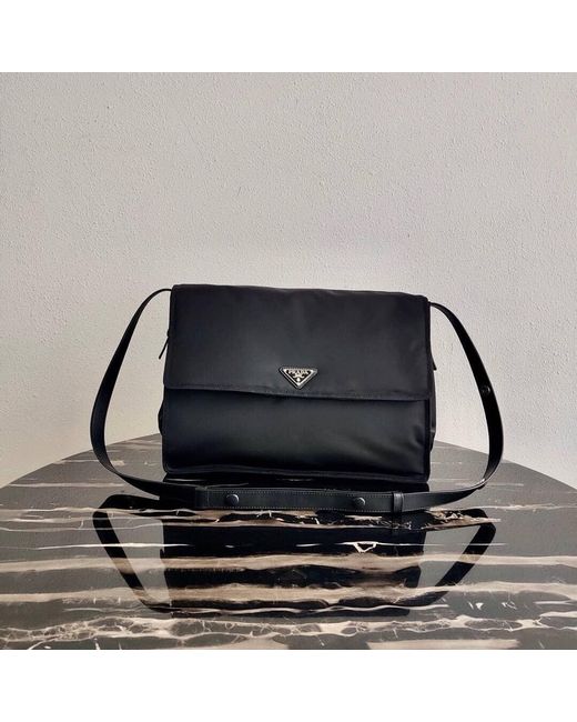 Prada Black Logo Shoulder Bag