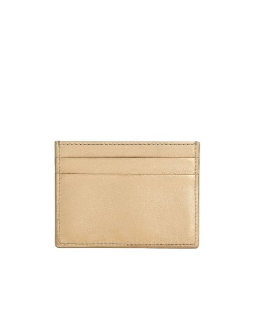 Dolce & Gabbana Natural Logo Plaque Card Holder