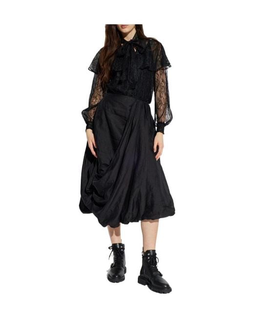 AllSaints Black Athena Lace Top