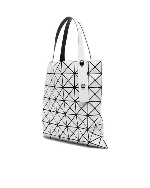 Issey Miyake White Prism Matte Tote Bag