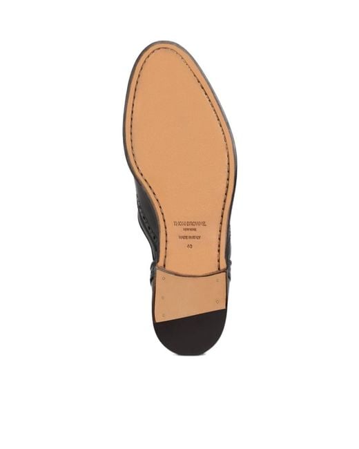 Thom Browne Black Slip-On Brogue Shoes