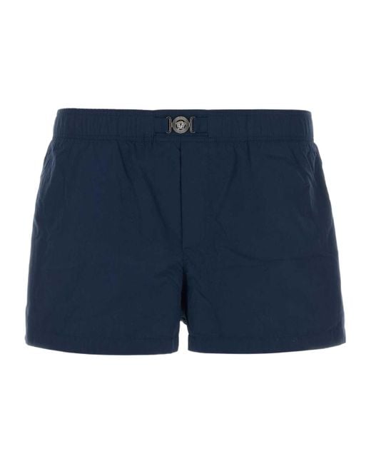 Versace Blue Medusa Swim Shorts for men