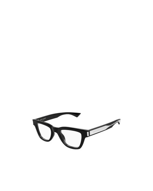 Saint Laurent White Eyewear Jacques Optical Glasses for men