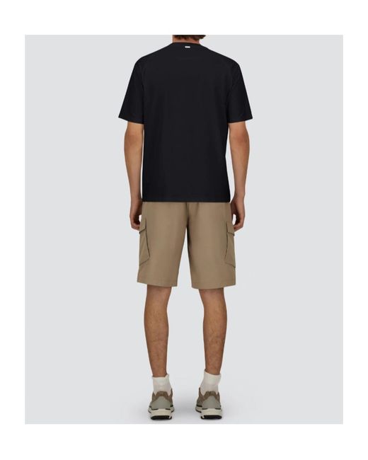 Herno Black Crew-Neck T-Shirt for men