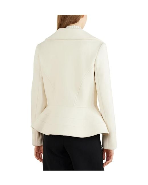 Proenza Schouler White Double-Breasted Wool-Blend Jacket