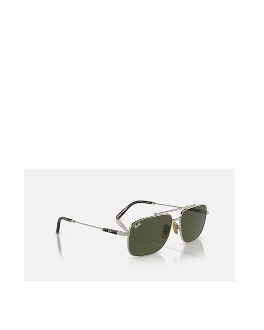 Ray-Ban Green Aviator-Frame Sunglasses for men