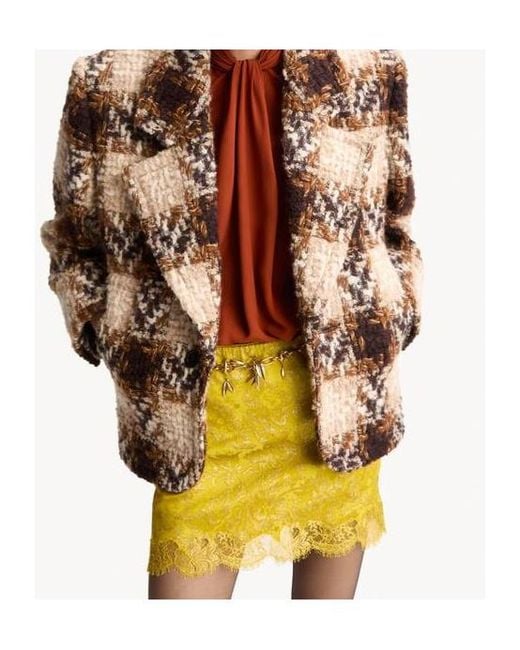 Saint Laurent Yellow Baroque Mini Skirt
