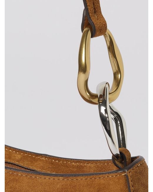 Staud Brown Ollie Panelled Shoulder Bag