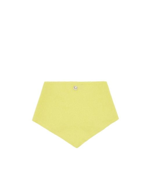 Simone Rocha Yellow Cashmere Scarves