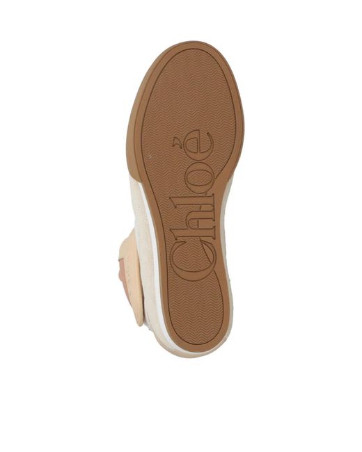 Chloé Natural High Top Sneakers