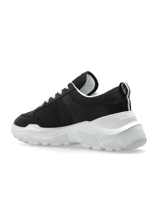 Versace Jeans Black Couture Chunky Logo Sneakers for men