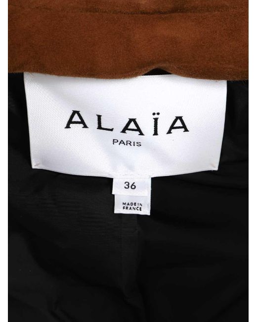 Alaïa Brown Alaïa Long Sleeved Blazer