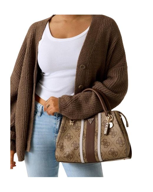 Guess Brown Double-Handled Shoulder Bag