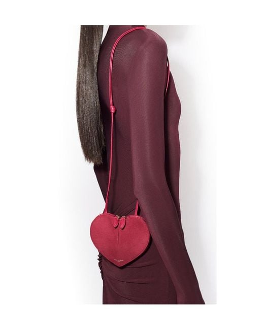Alaïa Pink Le Cor Small Bi-Material Leather Bag