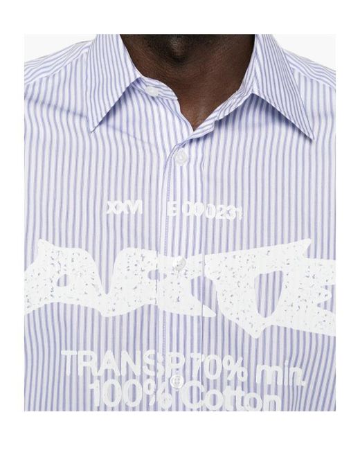 Arte' White Composition Gallery Shirts for men