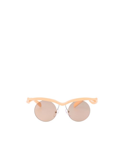 Prada Pink Eyewear Round Frame Sunglasses for men