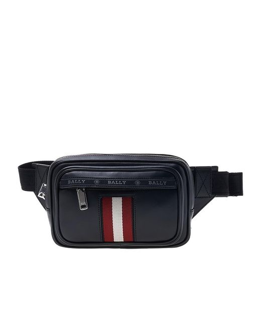 Bally Blue Zippered Waist Pack for men