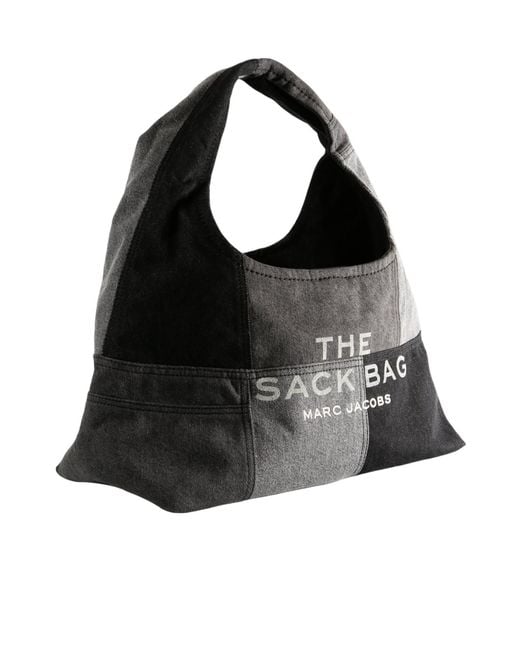 Marc Jacobs Black The Patchwork Denim Sack Bag