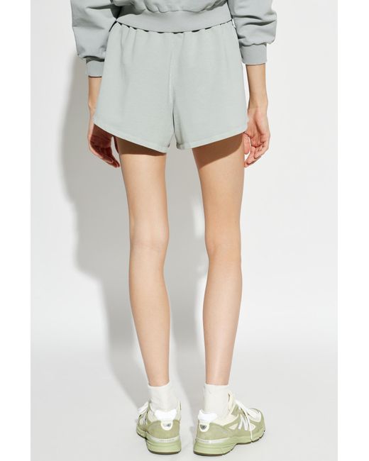 Moschino Gray Logo Tape Jersey Shorts