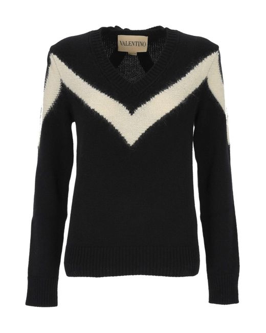 Valentino Black Long-Sleeved Sweater