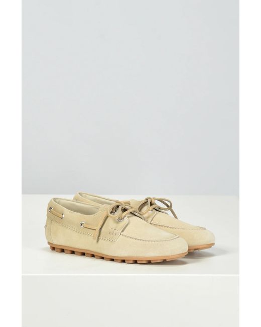 Hogan White Barca Boat Shoes