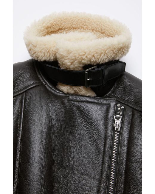 Acne Black Double-Breasted Zip-Up Jacket