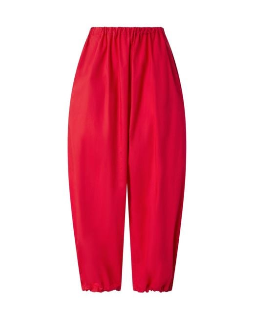 Pinko Red Lightweight Drawstring Balloon Pants
