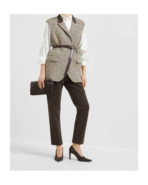 Brunello Cucinelli Multicolor Straight-Leg Trousers