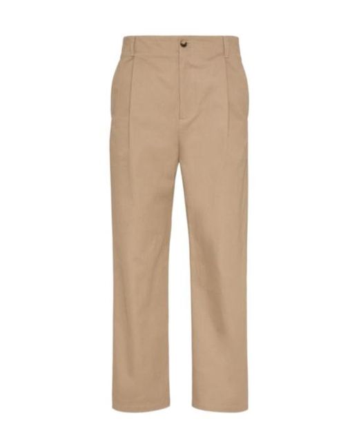 Valentino Natural Mid-Rise Straight Leg Trousers for men