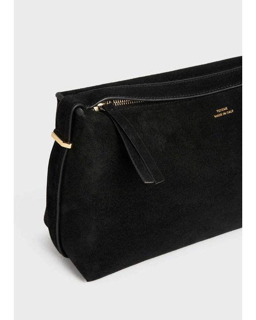 Totême  Black Zipper Clutch