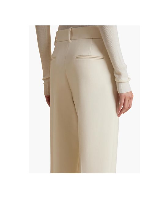 Khaite Natural Belt-Loop Casual Pants