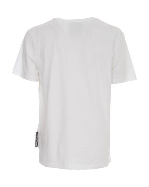 Moschino White Good Energy Cotton T-Shirt for men