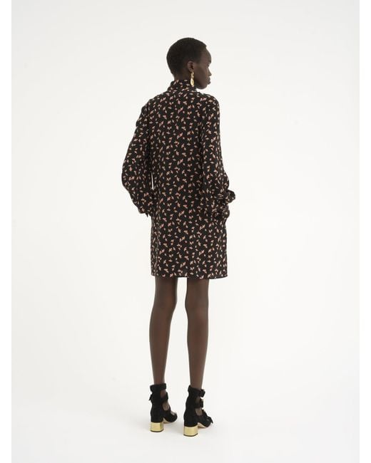 Chloé Black Long-Sleeved Mini Dress
