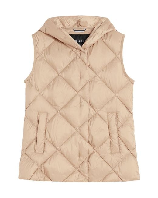 Weekend by Maxmara Natural Frutto Hooded Quilted Gilet