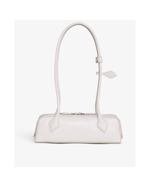 Alaïa White Alaïa Le Teckel Small Shoulder Bag
