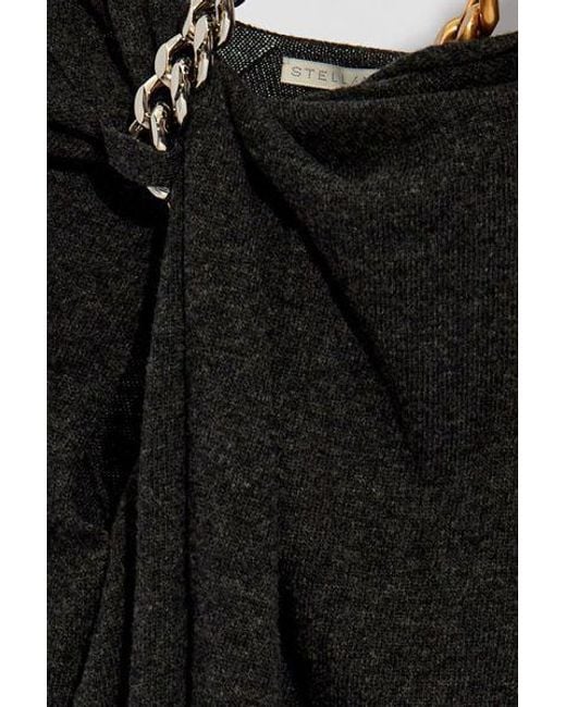 Stella McCartney Black Chain-Link Detailed Jumper
