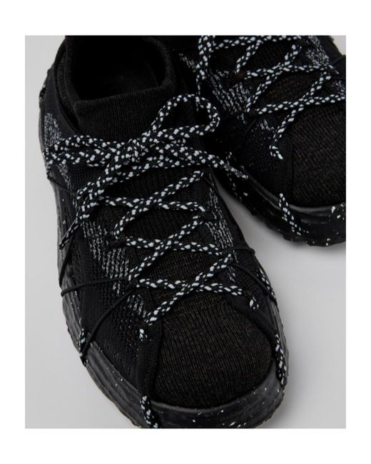 Camper Black Lace-Up Low-Cut Sneakers