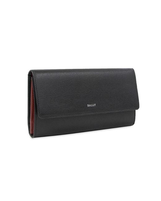 Bally Gray Logo Details Wallet