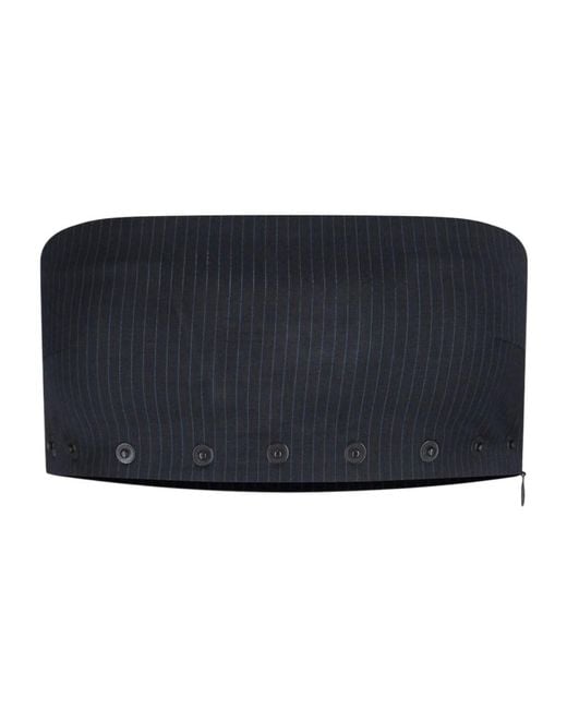 Paloma Wool Blue Nita Striped Bandeau Top