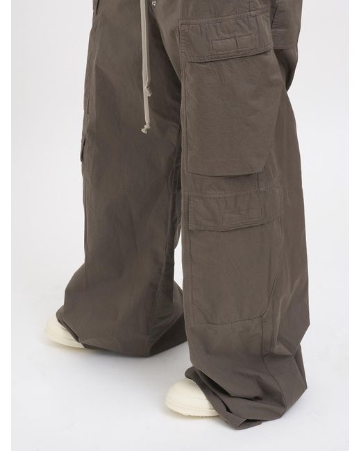Rick Owens Gray Drawstring Trousers for men