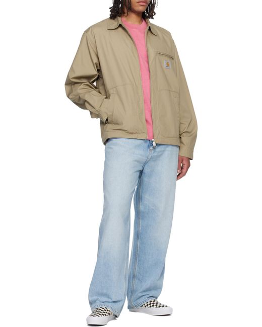 Carhartt Natural Postal Zip Overshirt Jacket for men